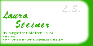 laura steiner business card